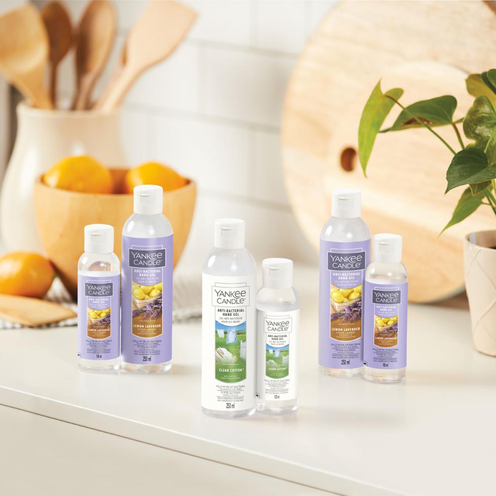 Yankee Candle Lemon Lavender Anti-Bacterial Hand Sanitiser Gel 250ml Extra Image 1